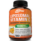 Vitamina C Liposomal Nutriflair 1600mg 180ct Sabor Sin Sabor