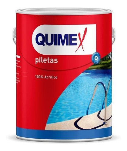 Pintura Pileta Base Acrílica Azul 4 Litros Quimex Proteccion