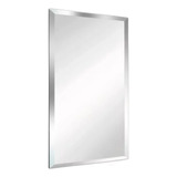 Espelho Banheiro 70x80 Bisotê Suporte Parede Kit Instalação