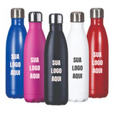 Garrafa Squeeze Personalizada Logo Nome Empresa Inox 500ml