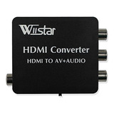 Wiistar Hdmi A Av Audio Converter Soporte Spdif Y Salidas De