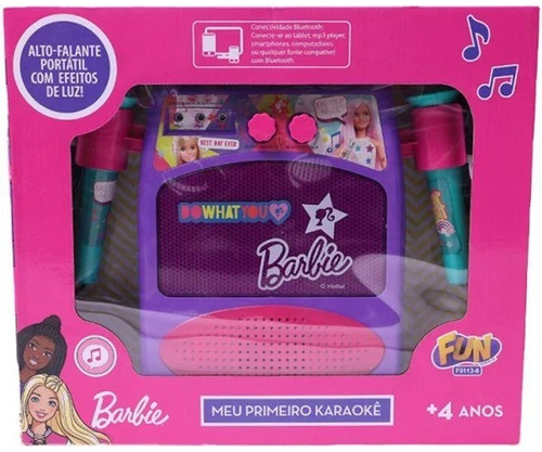 Barbie Meu Primeiro Karaokê Conjunto Musical - Fun F0113-8