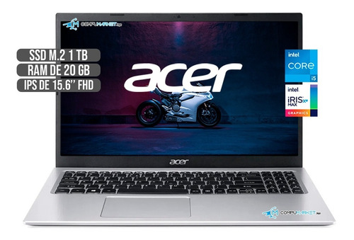 Portatil Acer Intel Core I5 1135g7 Ssd 1tb Ram 20gb Fhd