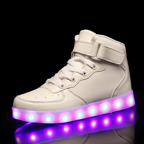 Zapatillas Infantiles De Suela Alta Con Luz Intermitente