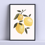 Cuadro Limon Arbol Minimalista 30x40cm List P Colgar