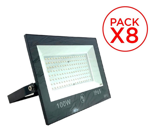 Pack X 8 Reflector Proyector Led Nova 100w Exterior