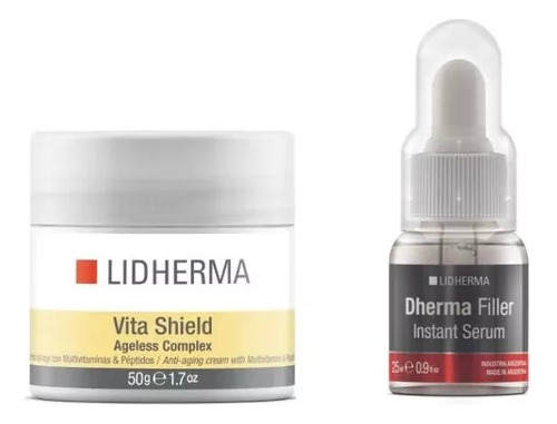 Vita Shield Vit. B3 B5 B6 C E + Dherma Filler Serum Lidherma