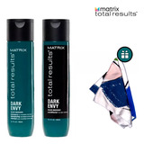 Shampoo + Acondicionador Matrix Dark Envy X 300ml + Regalo