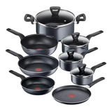 Batería Cocina Tfal Ollas Sartenes Antiadherente 11pz Msi