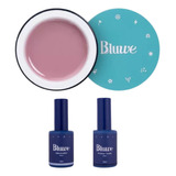 Kit Bluwe Gel Capa Base Flex Natural Pink + Preparadores