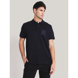 Polo Regular Fit Con Logo Monogram Azul Tommy Hilfiger