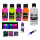 Micro Kit Slime Neon Dia Das Crianças Desativador E Lanterna