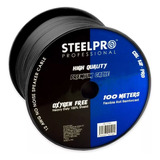 Cable De 100m Calibre 12 Profesional Para Bocinas Steelpro