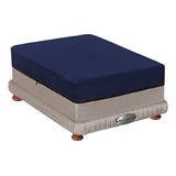 Cama Pet Bed Springwall Sommier Colchón Resortes Perro 50x76 Color Azul