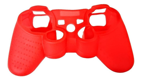 Funda Silicon Genérica Compatible Con Control Ps3 Rojo