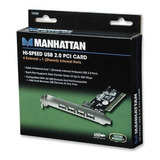 Manhattan Hi-speed Usb 2.0 Pci Card 4 Puertos