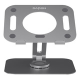 Dapon Soporte Para Laptop De Aluminio Rotación 360 Color Gris