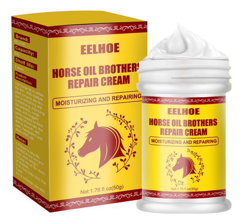Crema Reparadora Para Manos Y Pies P Horse Oil, 50 G, Que Pu