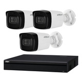 Kit Seguridad Dahua Dvr 4k 4 Ch + 3 Camaras 8mp