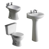 Combo Baño Roca Capea Italiana 6 Piezas Blanco - Ceramisur