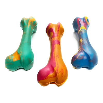 Hueso De Goma Grande Caucho Natural Pack X3 Unidades | Envío gratis