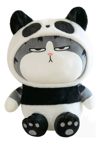 Peluche Kawai Gato Disfraz Panda 25cm