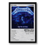 Quadro Álbum Spotify Ride The Lightning - Metallica 40x60cm