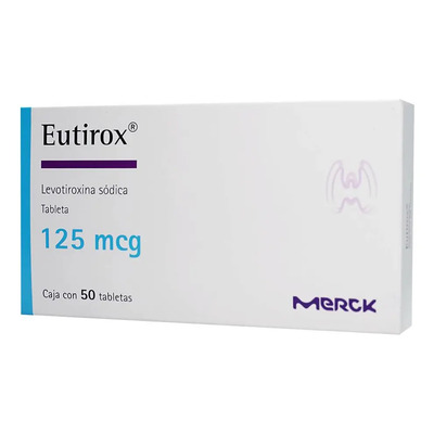 Eutirox Tabletas 125 Mcg, 50 Tabletas | Envío gratis