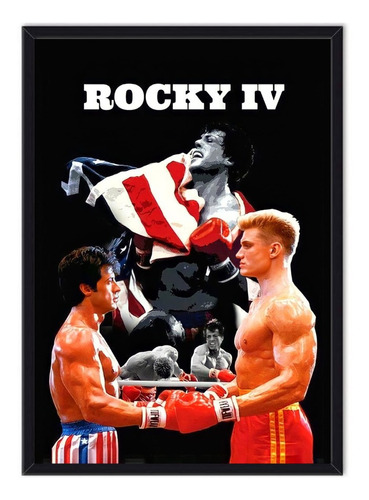 Cuadro Enmarcado - Póster Película Rocky 4