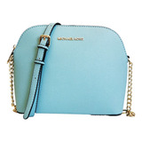 Bolso De Hombro Michael Kors Con Efecto Saffiano Para Mujer Color Sky Blue