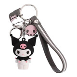 Llavero Colgante Kuromi Kawaii Hello Kitty Con Manilla