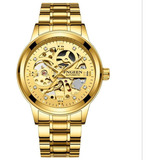 Reloj Fngeen Golden Skeleton Automático Aaa .