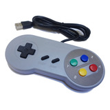 Controle Usb Modelo Super Nintendo Para Pc E Raspberry