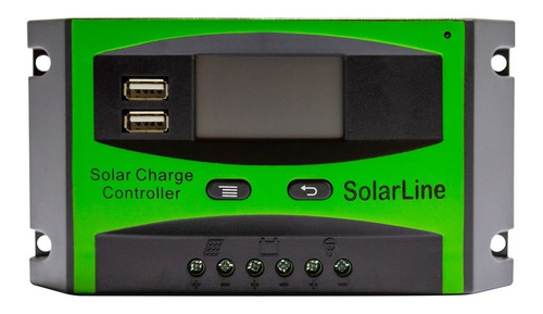 Controlador De Carga Batería 12v 24v P/ Panel Solar H/ 30a