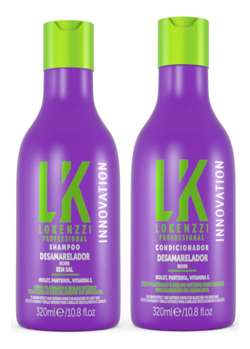 Kit Lokenzzi Desamarelador Shampoo + Condicionador 320 Ml