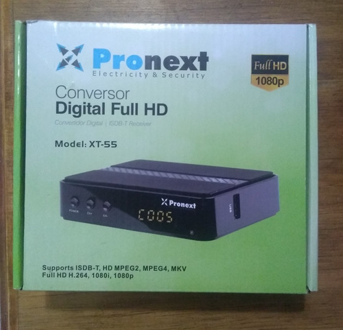 Decodificador Pronext Xt55 Con Señal Digital Negro 100v/240v