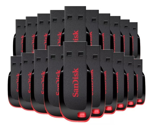 Kit 50 Memoria Usb  16gb Sandisk Cruzer Blade 2.0 