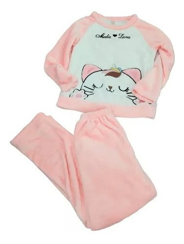 Pijama De Polar Para Invierno De Niña