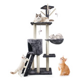 Rascador Torre Árbol Para Gatos Varios Niveles Grande 138cm