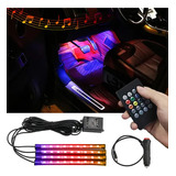 Tira Led Para Interior Coche Piso Con Control Remoto 