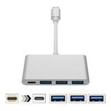 Hub Adaptador Thunderbolt Usb Tipo C 3x Usb 3.0 Para Macbook