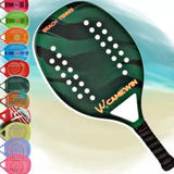 Modelos De Raquetas De Tenis De Playa Camewin Color Carbon Con Funda Verde