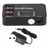 Estación De Carga Usb De 5 Puertos, 3 Usb A, 2 Usb C, 48 W,