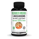 Siberian Green 5 Mushroom Complex Melena León, Chaga, Reishi Sabor Sin Sabor