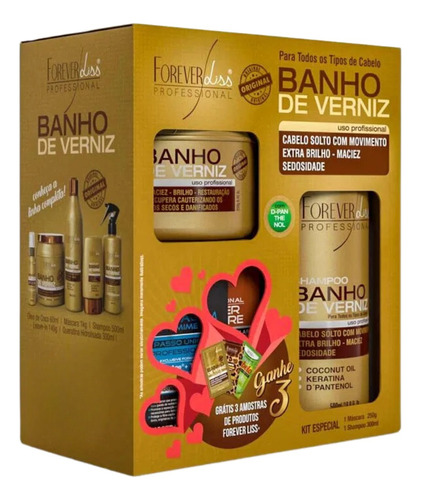 Kit Especial Banho De Verniz Forever Liss Com Brinde