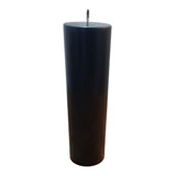 Cirio Liso - Color Negro - Grande 1 Kilo (7cm X 24cm)