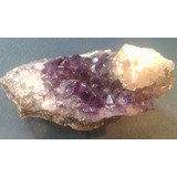 Mineral Roca Cristal Amatista Calcita Dorada