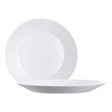 X 6 Plato Postre Luminarc Harena Vidrio Templado  19 Cm