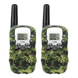 Juguete Walkie Talkie Niños Camuflaje Militar Radio Portátil