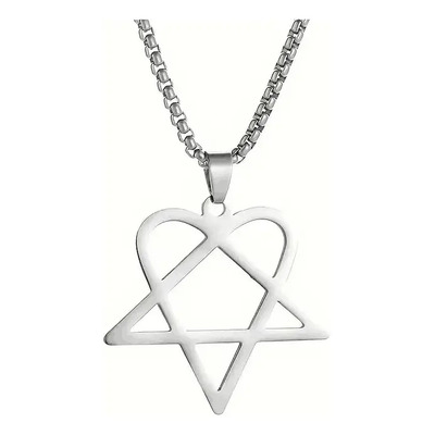 Collar Corazón Gótico Metal Emo Aesthetic 2026-` Jnkj